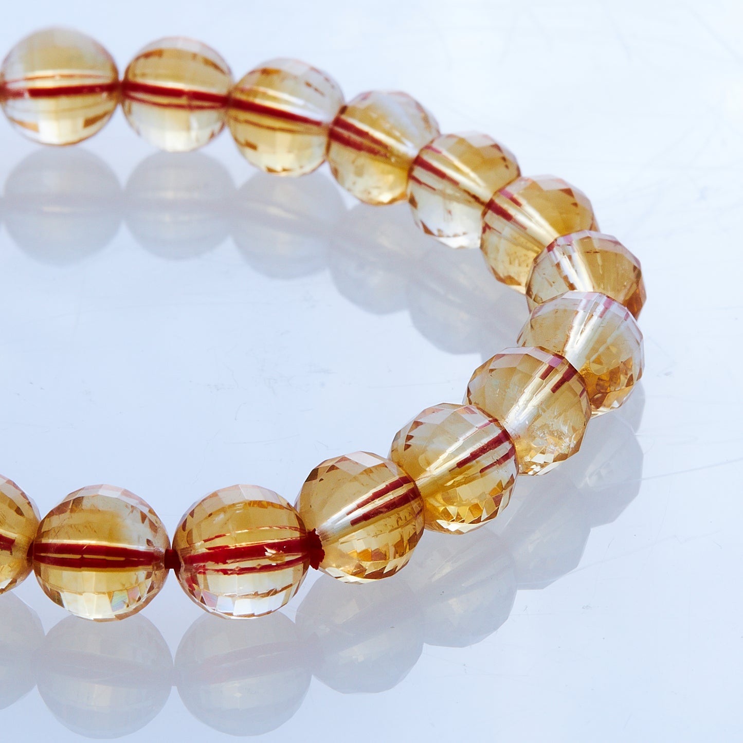 シトリン|富と繁栄をもたらす“幸運の黄金石”ブレスレット8mm(H0008)