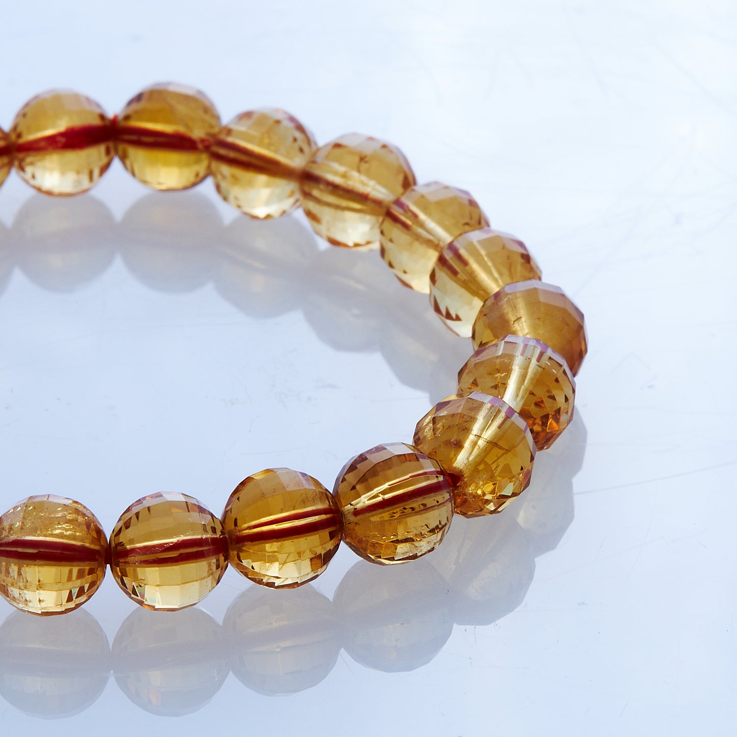 シトリン|富と繁栄をもたらす“幸運の黄金石”ブレスレット8mm(H0009)