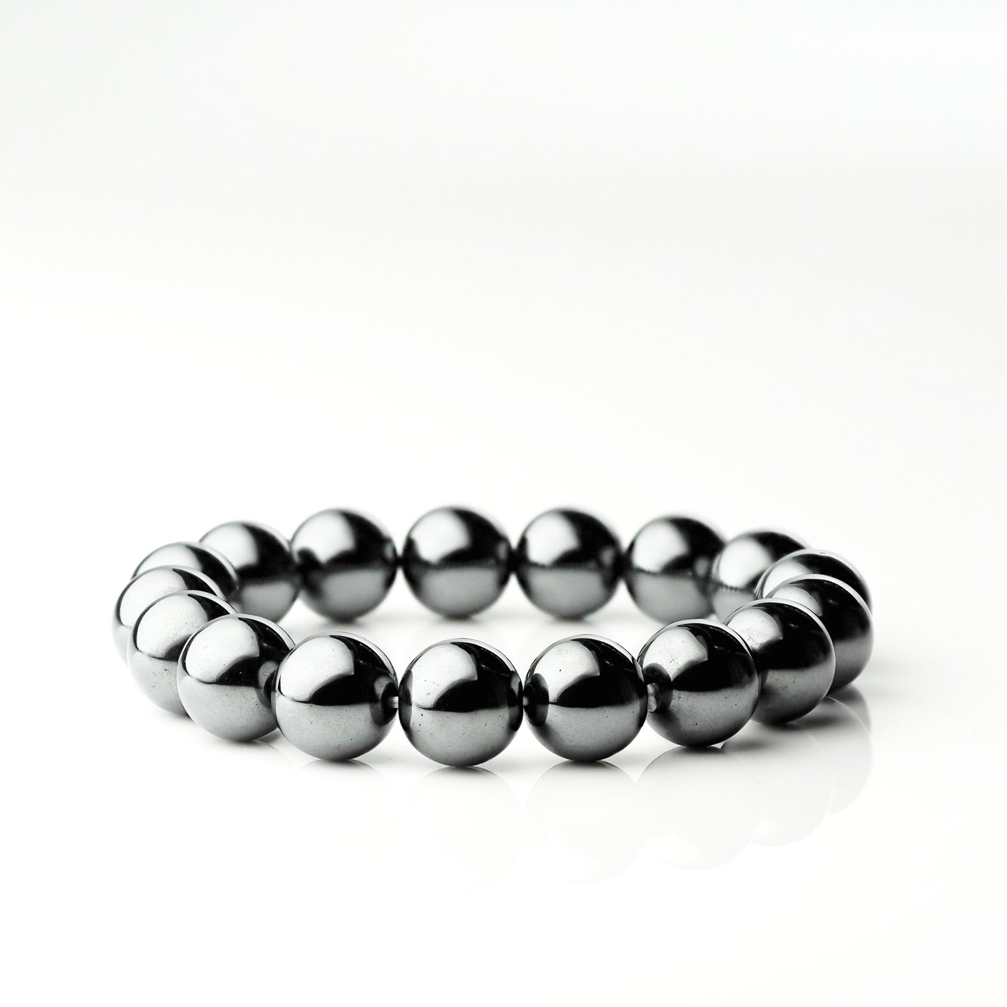 ヘマタイト｜重厚な艶を放つ端正なブレスレット12mm(H0101)