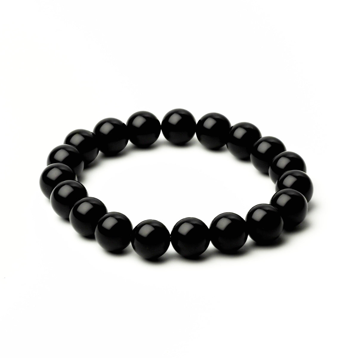 揺るがぬ意志を纏う オニキスブレスレット 10mm(H0129)