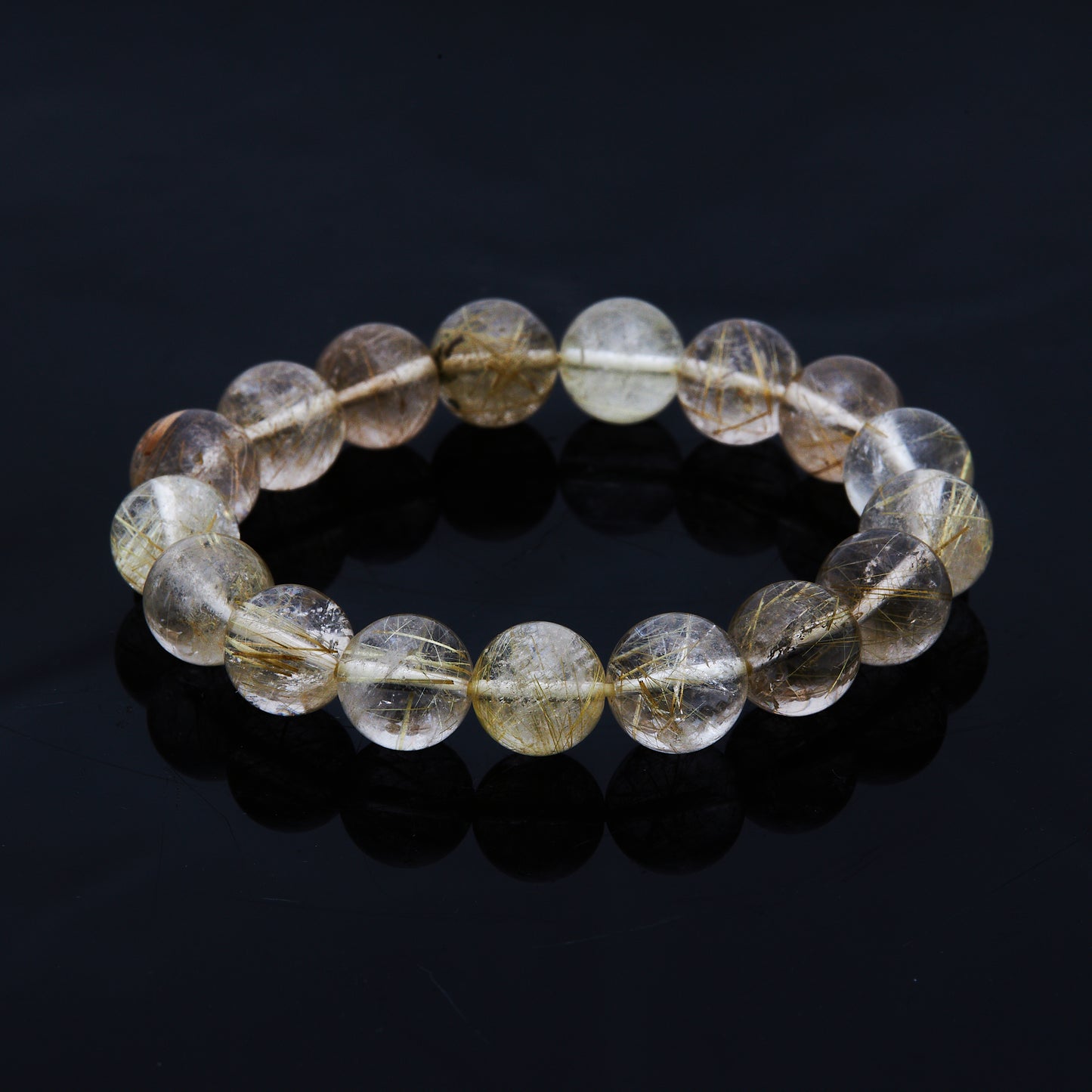 ルチルクォーツ｜金運を呼び込むルチルブレスレット11mm(H0006)