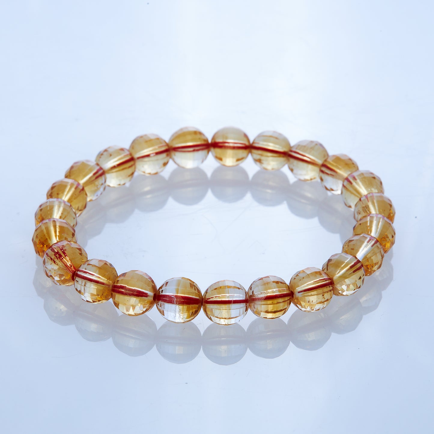 シトリン｜富と繁栄をもたらす“幸運の黄金石”ブレスレット8mm(H0008)