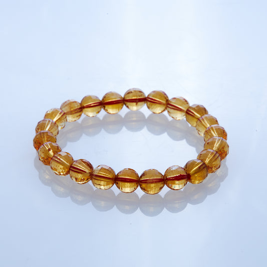 シトリン｜富と繁栄をもたらす“幸運の黄金石”ブレスレット8mm(H0009)