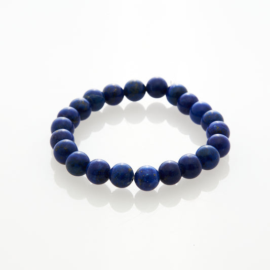 ラピスラズリ｜真理を見つめ、運を開く“深遠の青”ブレスレット8mm(H0020)