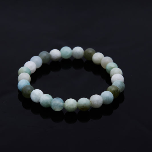 ビルマ翡翠｜穏やかさと品格をまとう“静寂の守護石”ブレスレット7.5mm(H0033)