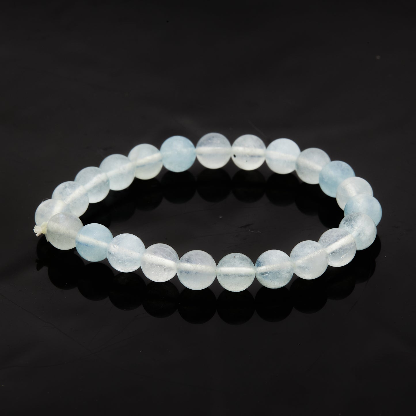 アクアマリン（ミルキータイプ）｜穏やかさと希望をまとう“柔光の海”ブレスレット7mm(H0039)