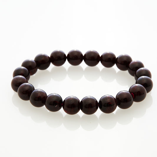 ガーネット｜静かな情熱と生命力を宿す“深紅の輝き”ブレスレット10mm(H0042)