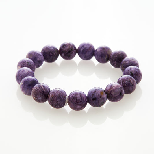 チャロアイト｜恐れを手放し、心を整える“紫の癒し”ブレスレット11.5mm(H0043)