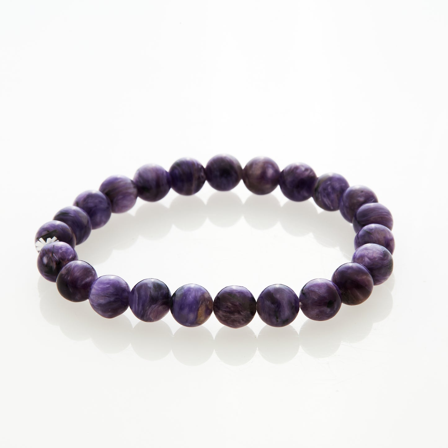 チャロアイト｜恐れを手放し、心を整える“紫の癒し”ブレスレット8mm(H0045)