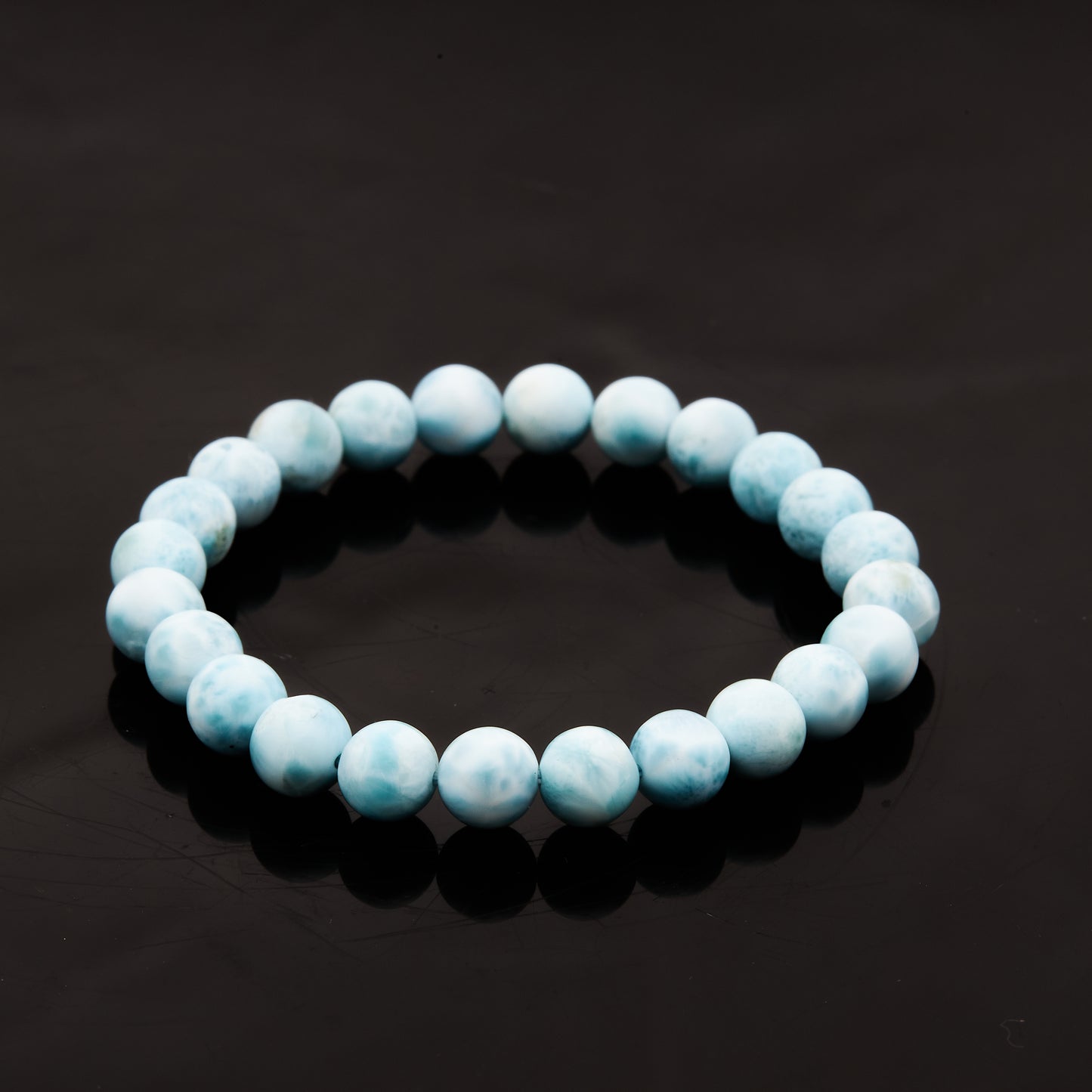 ラリマー｜カリブの海を思わせる“平和と癒しのブルー”ブレスレット8mm(H0057)