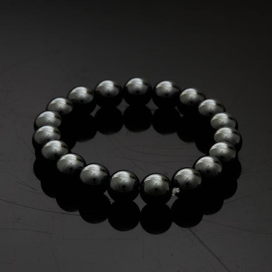 ヘマタイト｜意志を貫く“鋼の輝き”ブレスレット10mm(H0059)